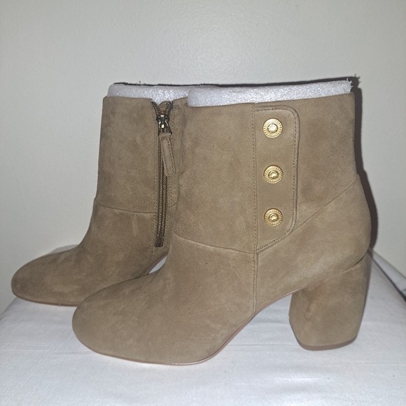 Nine West Luella Women's Block High Heel Ankle Boots Side Zip Size 9 M - Picture 1 of 9